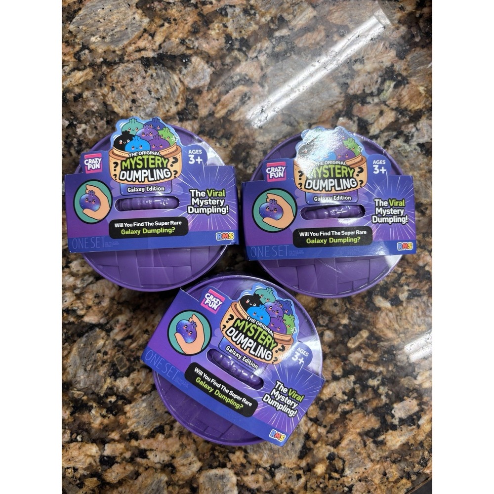 Crazy Fun RMS The Original Mystery Dumpling Purple Galaxy Edition LOT OF 3-NEW